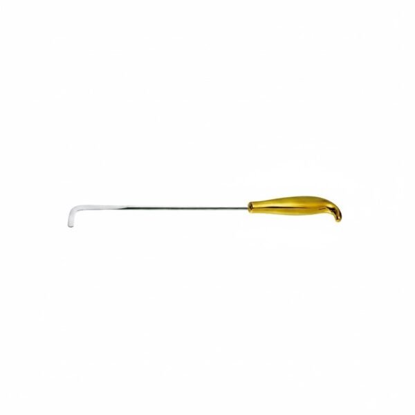 Tebbetts Angulated Breast Dissector - Malleable shaft, angled, hockey-stick spatula | NJ Medical Instruments