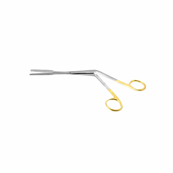 Tebbetts-style Septal grasping forceps - Angled Serrated Tungsten Carbide | NJ Medical Instruments