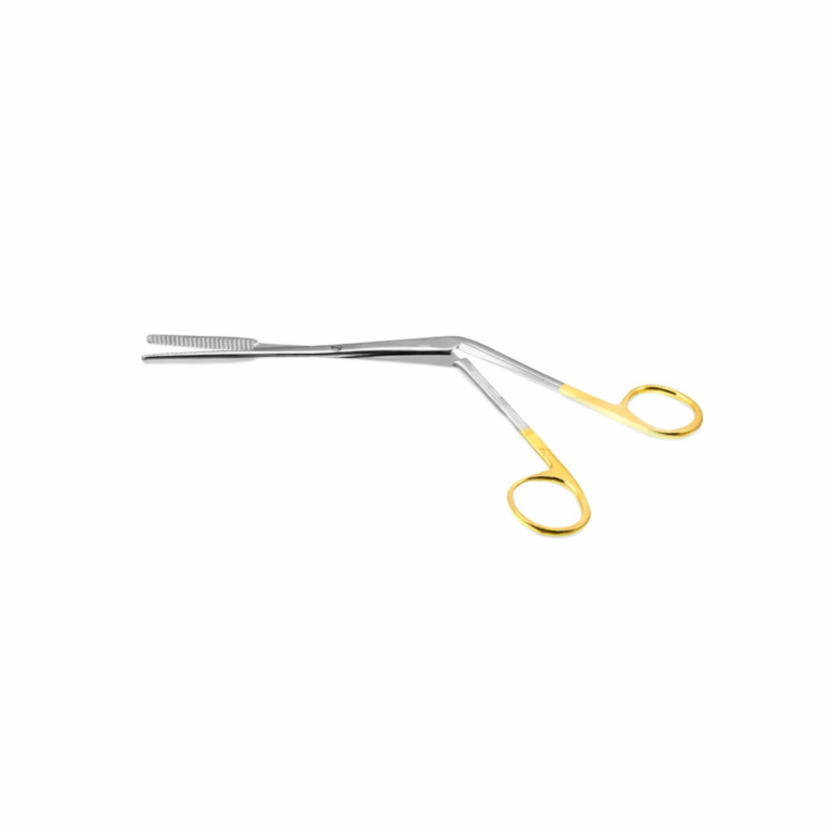 Tebbetts-style Septal grasping forceps - Angled Serrated Tungsten Carbide