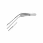 Wilde Dressing Forceps - Angled Serrated Tips