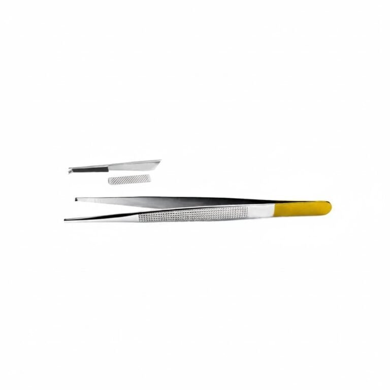 Bonney Tissue Forceps - Tungsten Carbide Serrated, Strong 1x2 Teeth