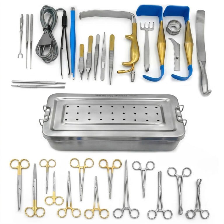 Tebbetts Breast Surgery Instruments Set of 38Pcs, Breast Augmentation Set