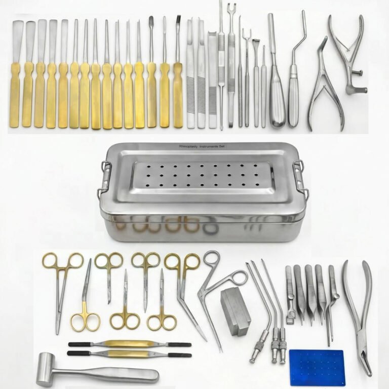 Rhinoplasty Instruments Set of 50 Pcs, Complete Set of Nasal Surgery Tools