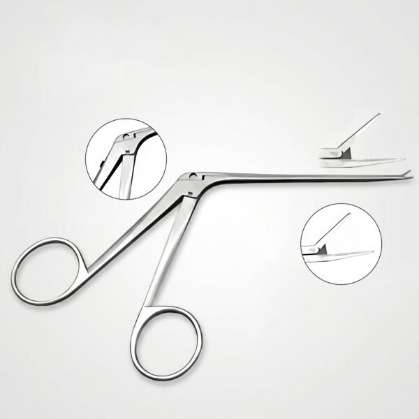 Micro Ear Forceps, finely serrated jaws | NJ Medical Instruments