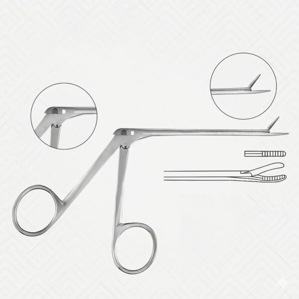 Hartmann-Weingartner Alligator Ear Forceps, 8.5 cm (3 ¼”), Stainless Steel | NJ Medical Instruments