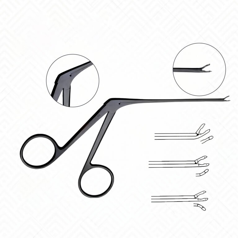 Micro Ear Forceps - Black Coated ( Cup Shaped )