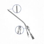 Ear suction and irrigating tube - Angled