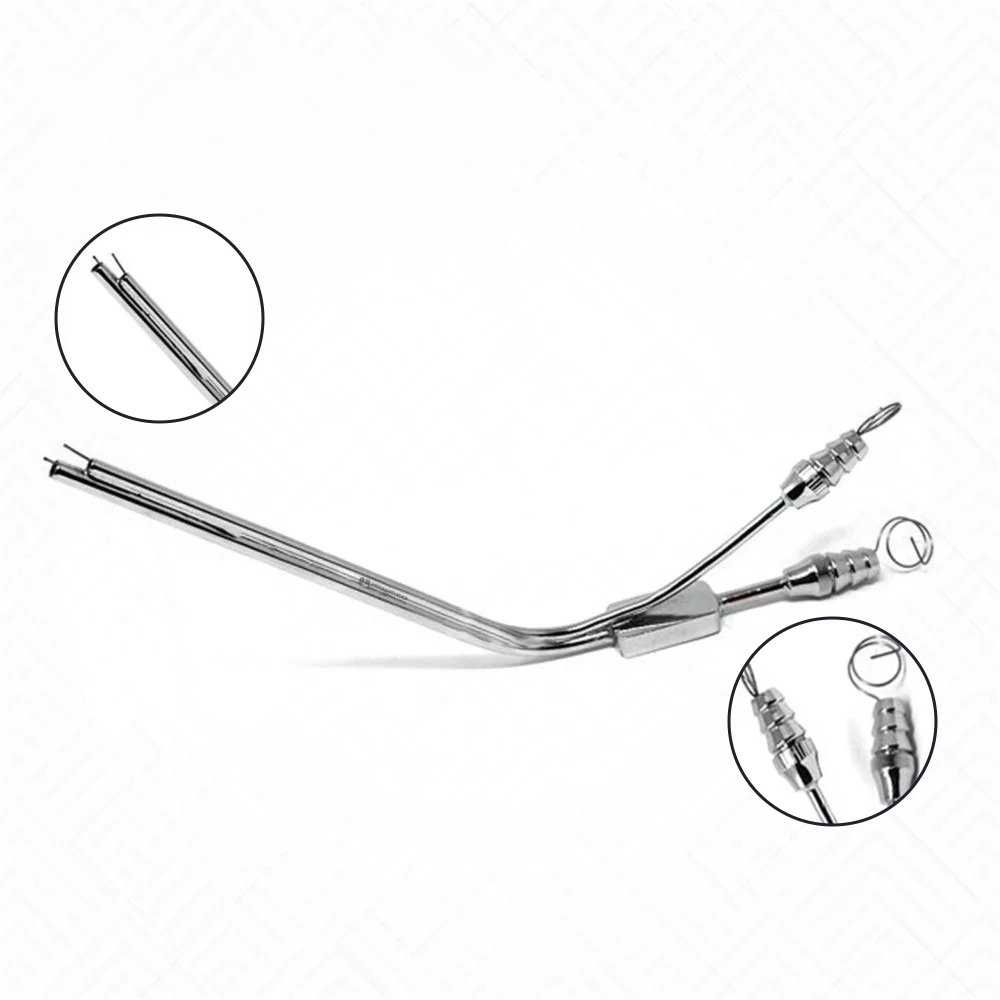 House irrigating suction tube - angled | NJ Medical Instruments House irrigating suction tube - angled | NJ Medical Instruments