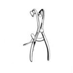 Denhart Hoefert Mouth Gag - movable supports, 12.5cm, Stainless Steel