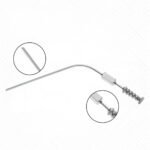 Baron suction tube-angled with finger cut off - diameter 1.0mm x 75mm