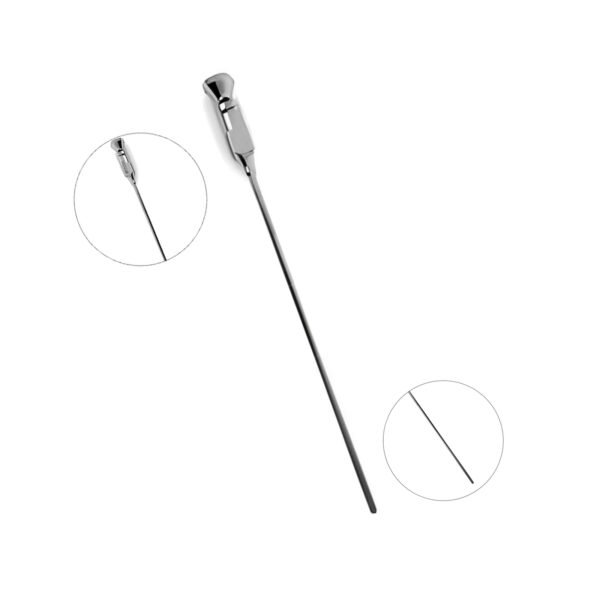 Wullstein Suction Tube Silver Straight | NJ Medical Instruments