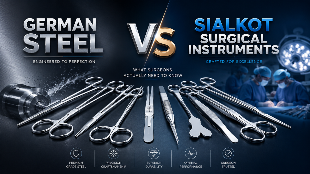 German Steel vs Sialkot Surgical Instruments..... What Surgeons Actually Need to Know