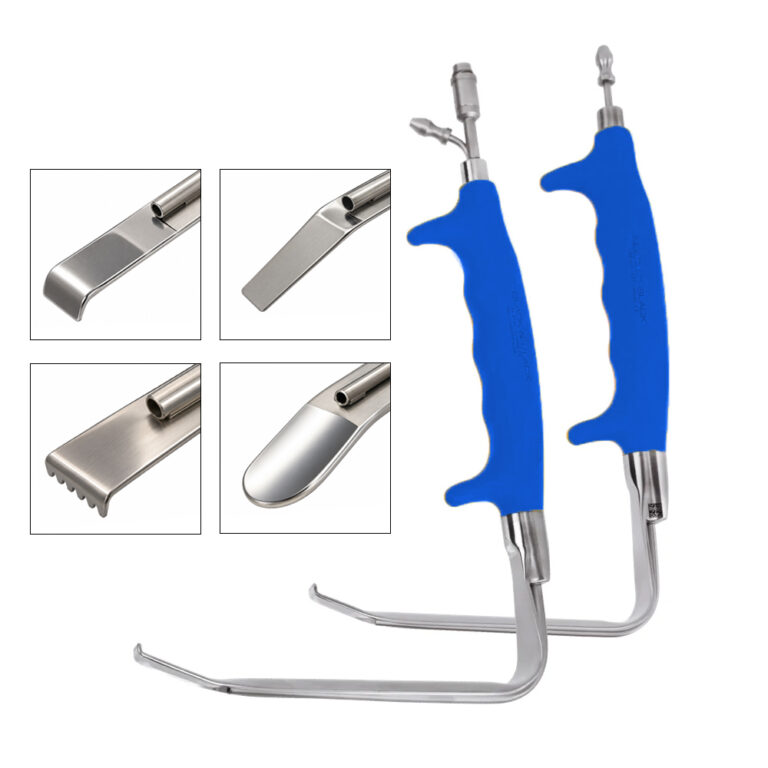 Fiber Optic Retractors with Silicone Handle